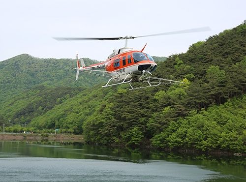 산림항공기 Bell-206