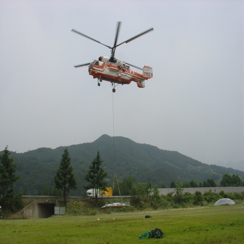 산불감시카메라 설치 대형헬기 지원